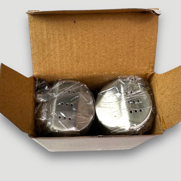 Tablecraft 2 Oz Stainless Steel Marina S&P Shaker Set NIB - Picture 4 of 5